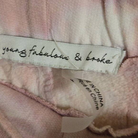 Young Fabulous & Broke Utility Cargo Tie Dye Elastic Waist Joggers Size XS - Picture 6 of 7